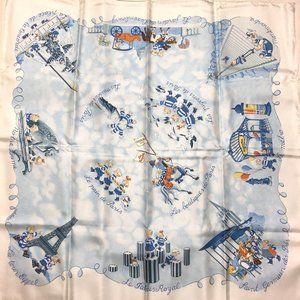 Hermes “Les Triples”  Silk Scarf 90